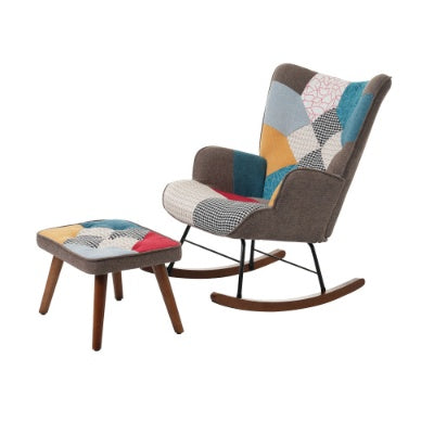 Chaise Multicocon avec tabouret assorti - Élegance & Détente Scandinave / Vraiment Home