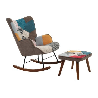 Chaise Multicocon avec tabouret assorti - Élegance & Détente Scandinave / Vraiment Home