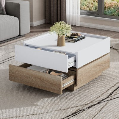 Table Basse Harmonie Cocon - Design Rotatif & Rangements Pratiques / Vraiment Home