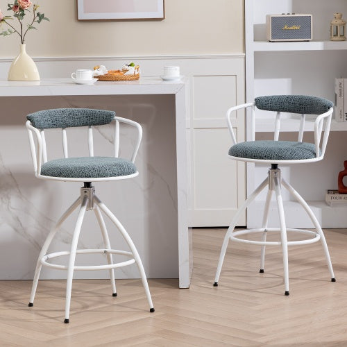 Tabouret Confort II - Lot de 2 tabourets de Bar Pivotants Design Moderne / Vraiment Home