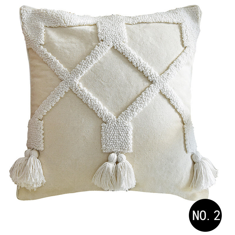 Coussin Nordique en Coton & Lin - Housse Déco 45x45 cm / Vraiment Home