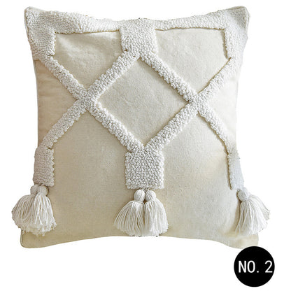 Coussin Nordique en Coton & Lin - Housse Déco 45x45 cm / Vraiment Home