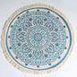 Tapis Nordique Rond 120cm - Style Scandinave en Coton Tissé / Vraiment Home