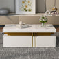 Table Basse Marbre Cocon - Élégance Rangement Moderne / Vraiment Home