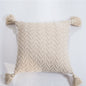 Chenillecoon Cushion - Soft Chenille Cover with Pompoms / Nordic Style / Vraiment Home