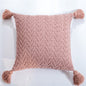 Chenillecoon Cushion - Soft Chenille Cover with Pompoms / Nordic Style / Vraiment Home