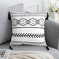 Coussin Bohème Noir & Blanc - Housse Déco 45x45cm / Vraiment Home