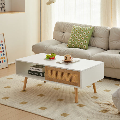 Table Nordique II - Table Basse Rectangulaire en Bois Massif / Vraiment Home
