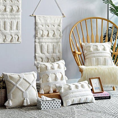 Coussin Nordique en Coton & Lin - Housse Déco 45x45 cm / Vraiment Home