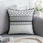 Coussin Bohème Noir & Blanc - Housse Déco 45x45cm / Vraiment Home