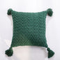 Chenillecoon Cushion - Soft Chenille Cover with Pompoms / Nordic Style / Vraiment Home