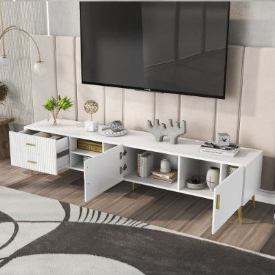 Meuble TV Modern Cocon III - Blanc Élégant / Vraiment Home