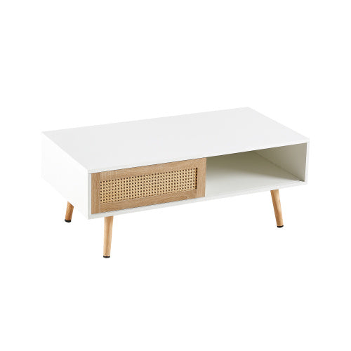 Table Nordique II - Table Basse Rectangulaire en Bois Massif / Vraiment Home