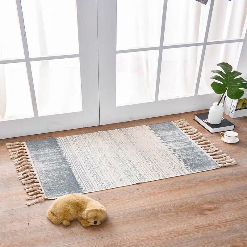 Tapis Scandinave en Coton & Lin - Style Bohème Nordique 60X90cm / Vraiment Home