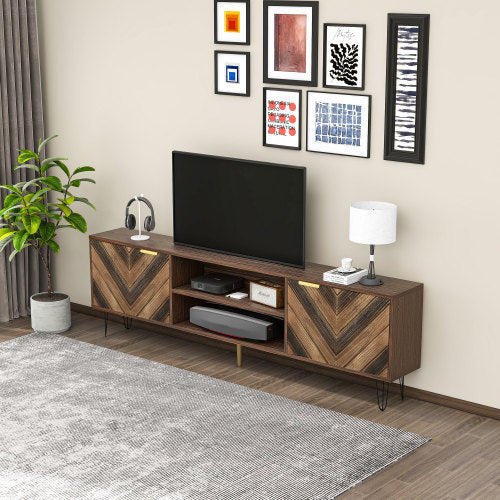 Meuble TV Bois Cocon III - Design Moderne avec Finition Naturelle & Rangement Pratique / Vraiment Home