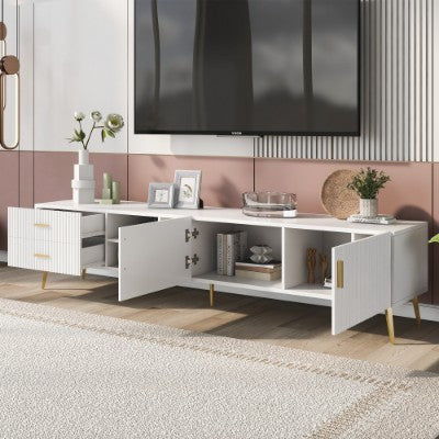 Meuble TV Modern Cocon III - Blanc Élégant / Vraiment Home