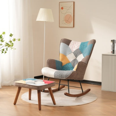 Chaise Multicocon avec tabouret assorti - Élegance & Détente Scandinave / Vraiment Home