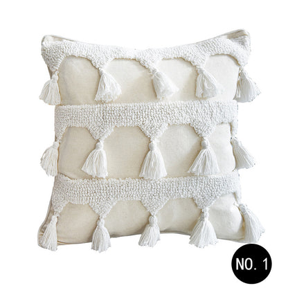 Coussin Nordique en Coton & Lin - Housse Déco 45x45 cm / Vraiment Home