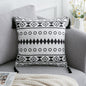 Coussin Bohème Noir & Blanc - Housse Déco 45x45cm / Vraiment Home