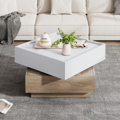 Table Basse Harmonie Cocon - Design Rotatif & Rangements Pratiques / Vraiment Home