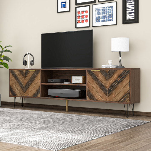 Meuble TV Bois Cocon III - Design Moderne avec Finition Naturelle & Rangement Pratique / Vraiment Home